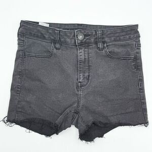 American Eagle Outfitters Charcoal Black Cut Off Shorties - Women’s US 8